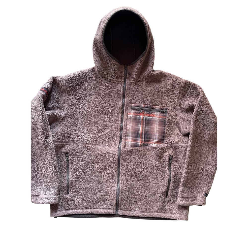 Columbia Sportswear Company Titanium Interchange Taupe Sherpa Full Zip XL Jacket